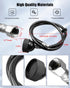 QNHEAY 2 Pack 1/4 Salon Shampoo Bowl Sprayer Head Thread with Black Rubber Hose to Attach Shampoo Bowl Faucet Vacuum