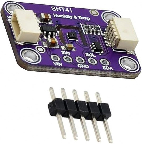 1 pcs SHT41 T/H Sensor for QWIIC Interface Temperature and Humidity Sensor Module SHT41 Temperature Humidity Sensor Module IIC I2C 3.3V-5V Compatible with Stemma QT Qwiic