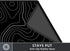 Rinaze Extra Large Gaming Mouse Pad with Black Topographic, XXL Mousepad, Big Mouse Mat Desk Pad, Non Slip Keyboard Pad