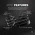 DELTAHUB Carpio 2.0 - Right-Handed Truly Ergonomic Wrist Rest for Mouse, Carpal Tunnel Support, Pain Relief,
