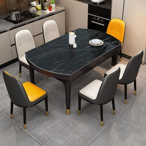 Yancorp Black Peel and Stick Wallpaper - Marble Counter Top, Self Adhesive Backsplash, Black Stripes (11.8" x 78.7")