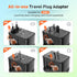 Universal Travel Adapter International Plug - European Travel Plug Adapter Worldwide US AUS EU UK Spain Germany Ireland Italy - All-in-one Travel Outlet Power Adapter with 3 USB C 2 USB A