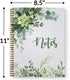 Softcover Abundant Greenery Spiral Notebook/Journal, 8.5" x 11", 120 College Ruled Pages, Gold Wire-o