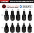 LLNDEI 10 Pieces Screw Extractor Set, Hex Head Easy Out Bolt Extractor, Multi-Spline Ez Out Stripped Fastener Tool