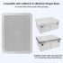 LeMotech Mounting Plate for Junction Box, ABS Plastic Internal Panel with Screws, 15.75"x11.81"