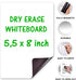 Small Magnetic Whiteboard for Fridge, 5.5x8 in - Dry Erase Board for Refrigerator, Grocery Shopping List
