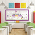 Halloween Bulletin Board Decoration Set, Cute Ghost Paper Cutouts and Blackboard Border for Classroom Chalkboard Decor