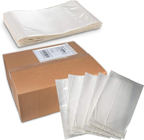 MT Products Clear Plastic Envelope Pouch 6" x 9" - Disposable Blank Packing List for Shipping, Pack of 50