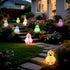 Generic IP65 Solar Penguin Light, Rechargeable Globe Color Changing Solar Globe Lamp Waterproof Outdoor Garden RGB Warm