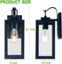 E26 Bulbs Outdoor Wall Lantern, Wall Sconce as Porch Lighting Fixture, Medium Base, Metal Housing Plus Glass, not