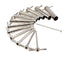 4-CBS-12 Cork Borer Set with 12 Borers and Cleaning Rod