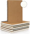 EUSOAR College Blank Spiral Notebook, A5 6 Packs, 5.5" x 8.3", 120 Pages Blank Travel Writing Journal, Memo Notepad,