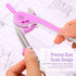 EBOOT Set, 6 Inch 180 Student Geometry Math Drawing Compass and Clear Swing Arm Protractors Degree Math Protractor