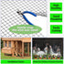 2in 3in 24" 50' 16Gauge, Wire Fence x Black Vinyl Coated Wire Mesh x Welded Wire Fencing PVC Coating Chicken Wire