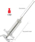 20ml Plastic Syringe with 10Ga Blunt Tip Needle 4" and Storage Caps - Great for Refilling Vegetable Glycerin - Glue Applicator - Oil Dispensing