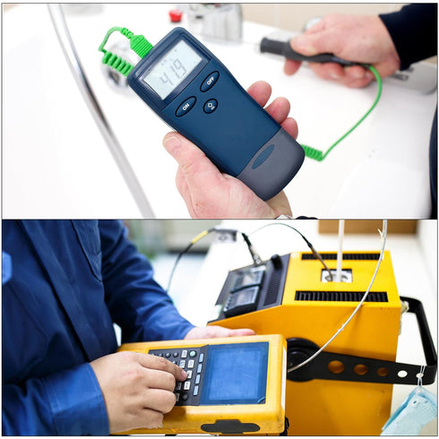 MECCANIXITY K Type Thermocouple with Plug, Temperature Sensor Probe -50 to 1100°C Stainless Steel