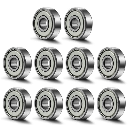 Donepart 625ZZ Small Bearings, 10-Pack, 5mm ID x 16mm OD, Pre-Lubricated for Electric Motors and 3D Printers