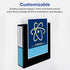 AVERY Durable View 3 Ring Binders - 2" Slant Rings, Dark Blue, 4 Blue Binders (17046)