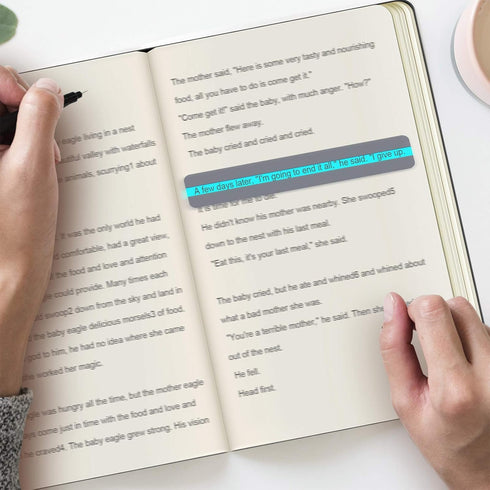 Guided Reading Strips Highlight Strips Colored Overlay Bookmarks Help with Dyslexia for Crystal Children (6 Pieces)