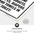 10x7 Inches, 55 Please Do Not Deposit Feminine Hygiene Products Baby Wipes Diapers Or Hand Towels Sign, mil thick HDPS