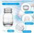 eispap 25Pcs 1oz 30 ml (25) Glass medicine bottles Glass Reagent Bottles Transparent Sample Jar,Wide Mouth,Screw Cap