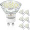 GU10 Dimmable Track Lighting LED Bulbs 40W Equivalent 5W 5000K Bright Daylight White, 6 Packs, 400LM Replacement