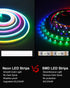 WS2811 16.4ft Programmable 12V IP65 ALITOVE Addressable Neon LED Strip Lights Room Decor Flexible Digital RGB IC LED