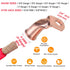 Bare Copper Cable Lugs 10pcs 4 AWG-3/8" 90 Degree Bent Battery Lugs, Heavy Duty Wire Lugs with Heat Shrink Tubing