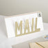 MyGift Modern Brass Metal Mail Holder, Countertop Organizer with Cutout MAIL Lettering Design for Documents