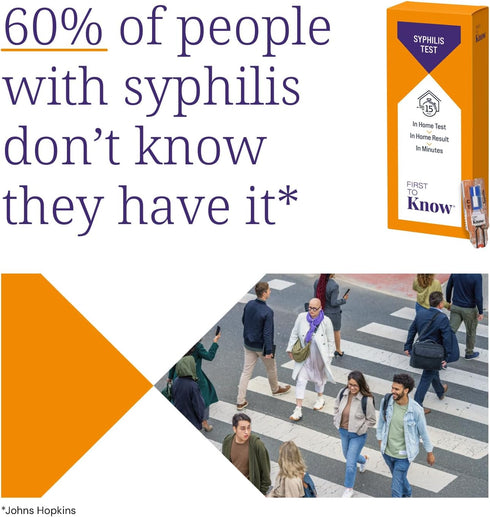 15 (1 First To Know Syphilis Test, in Home Fingerstick Blood Test with in Home Result in Minutes, Discrete, Lab
