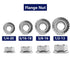 SG TZH 5/16-18 100Pcs 304 18-8, Serrated Flange Hex Lock Nuts Stainless Steel Full Thread, Hex Drive, Bright Finish by