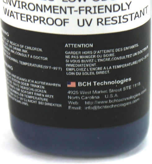 BCH Premium Black Stamp Ink Refill | Quick-Dry Permanent & Waterproof Ink for Self Inking Rubber Stamps