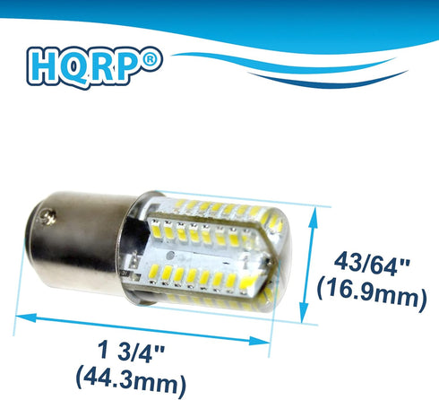 HQRP 110V LED Light Bulb Cool White Compatible with Singer 201, 221, 221K, 222, 247, 301, 301A, 301K, 328K, 337, 347, 401, 401A, 403, 404 Sewing Machine by HQRP