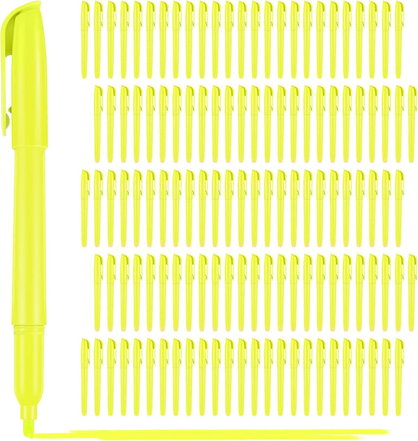 Colarr 120 Pcs Highlighter Bulk, Bright Colors, Chisel Tip Quick Drying Neon Fluorescent Markers for School and Office
