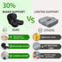 Nextexplore Tailbone Memory Foam L-Shaped Integrated Seat Cushion for Office Chair, Truck&Car Ergonomic Driver Seat