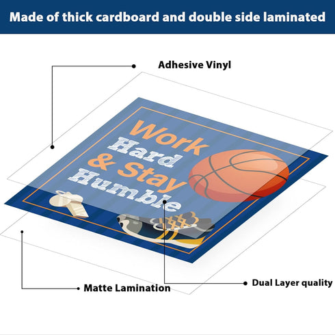 Sports Motivational Bulletin Board Set with Positive Sayings & Accents for Classroom Decor