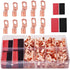 TKDMR 100Pcs Copper Wire Lugs AWG 6 8 10 12 with Heat