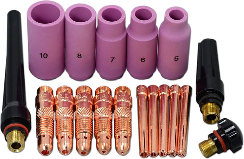 RIVERWELD 18pcs TIG Collet Bodies 10N30 10N31 10N32 10N28 Assorted Size Fit QQ300 PTA DB SR WP 17 18 26