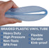 1/2"ID x 10FT High Pressure Clear Braided PVC Tubing, Heavy Duty UV Chemical Resistant Vinyl Hose
