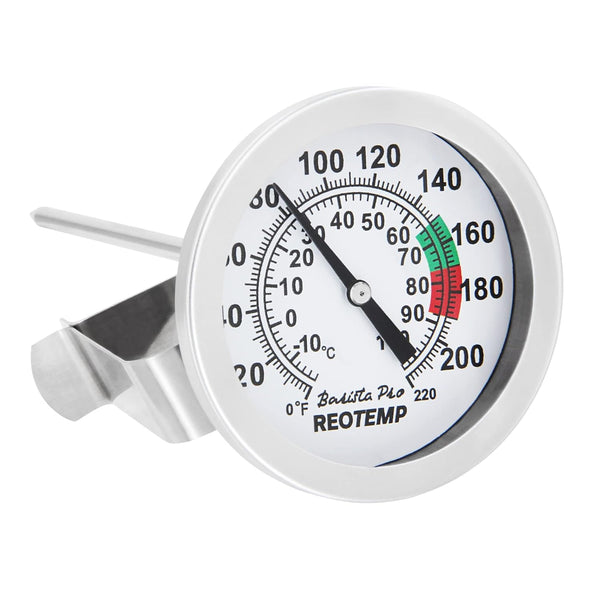 Reotemp K83C1 Barista Pro Milk Frothing Thermometer, Coffee Thermometer with 5-inch Stem