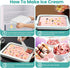 Rolled Ice Cream Maker, Homemade Ice Cream Maker, Homemade DIY Ice Cream, Smoothies, Yogurt Rolls, Food grade stainless