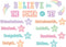 Teacher Created Resources Pastel Pop Mini Bulletin Board, Believe in The Power of Yet Theme