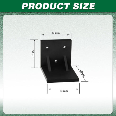 90 2 Pack 6 Heavy Duty Shelf Brackets, Waterfall Support Brackets, Floating Shelf L Triangle Angle Brackets