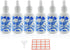 6 PCS Blue and White Porcelain Ceramic Dropper Bottles, 1oz (30ml) for Perfume, Aromatherapy, Essential Oils, Funnel