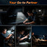 6Pack, 360 5 Magnetic Work Light Rechargeable LED Work Light with Rotation, Mode Mechanic Light, Compact Rechargeable