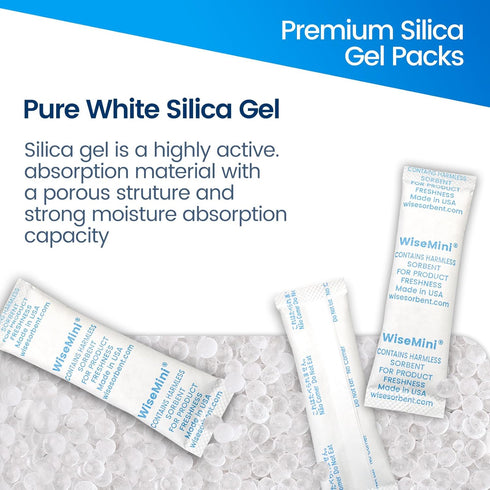 20pcs 5 Gram Food Safe Desiccant Packs, Premium Silica Gel Packets for Moisture Absorbers in Storage