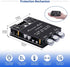 2.0 5.0 200W 12-24V 2.0 Channel Bluetooth Amplifier Board HiFi Subwoofer Audio AMP with Treble and Bass, BT USB and AUX