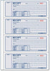 Rediform Money Receipt Book, Manifold Cover, Carbonless Triplicate Forms, 11" x 8", 100