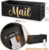 Rustic Wooden Mail Organizer Countertop, Mail Holder Box for Desk, Mail Basket for Counter, Storage Organizer