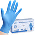 Disposable Nitrile Exam Gloves, 3-mil Blue, Latex Free, Medical Cleaning Gloves, Food-Safe, 100-ct Box (Small)